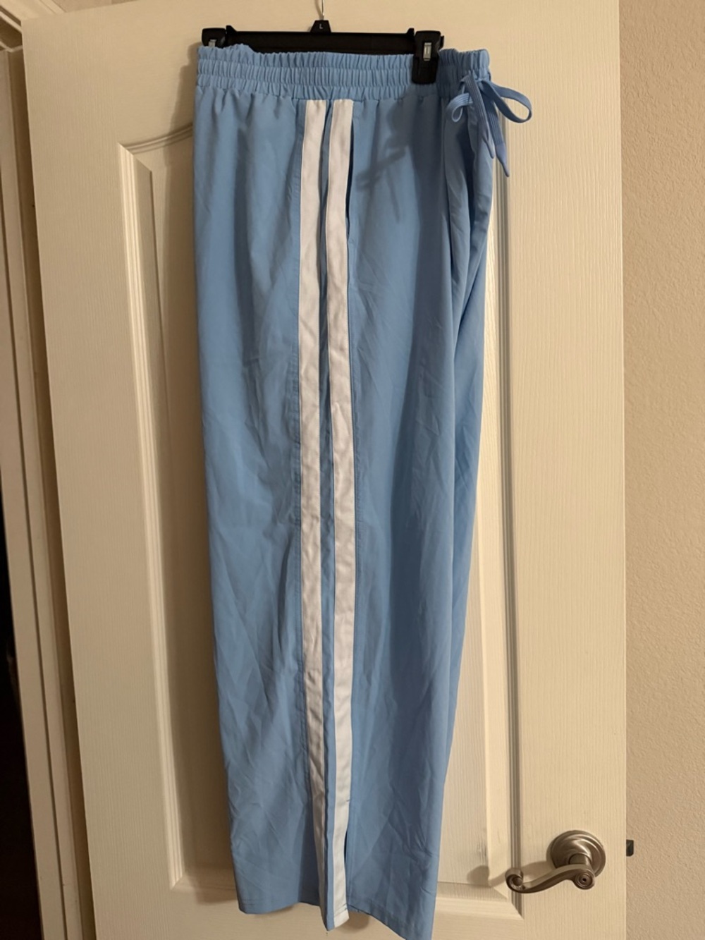 JoyLab XXL Light Blue Track Pants with White Side Stripes - Longer Length